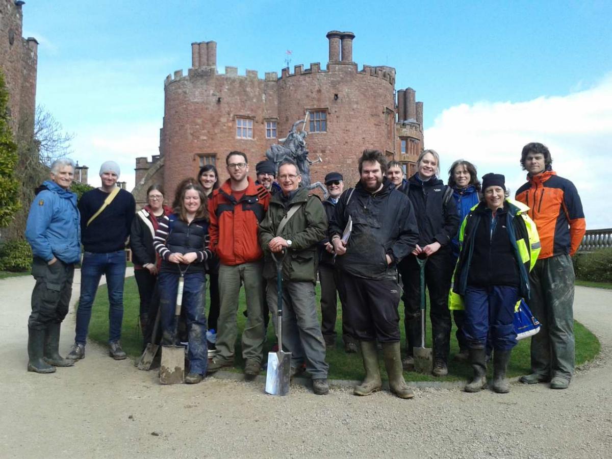 Team Earthworm at Powis Castle.  