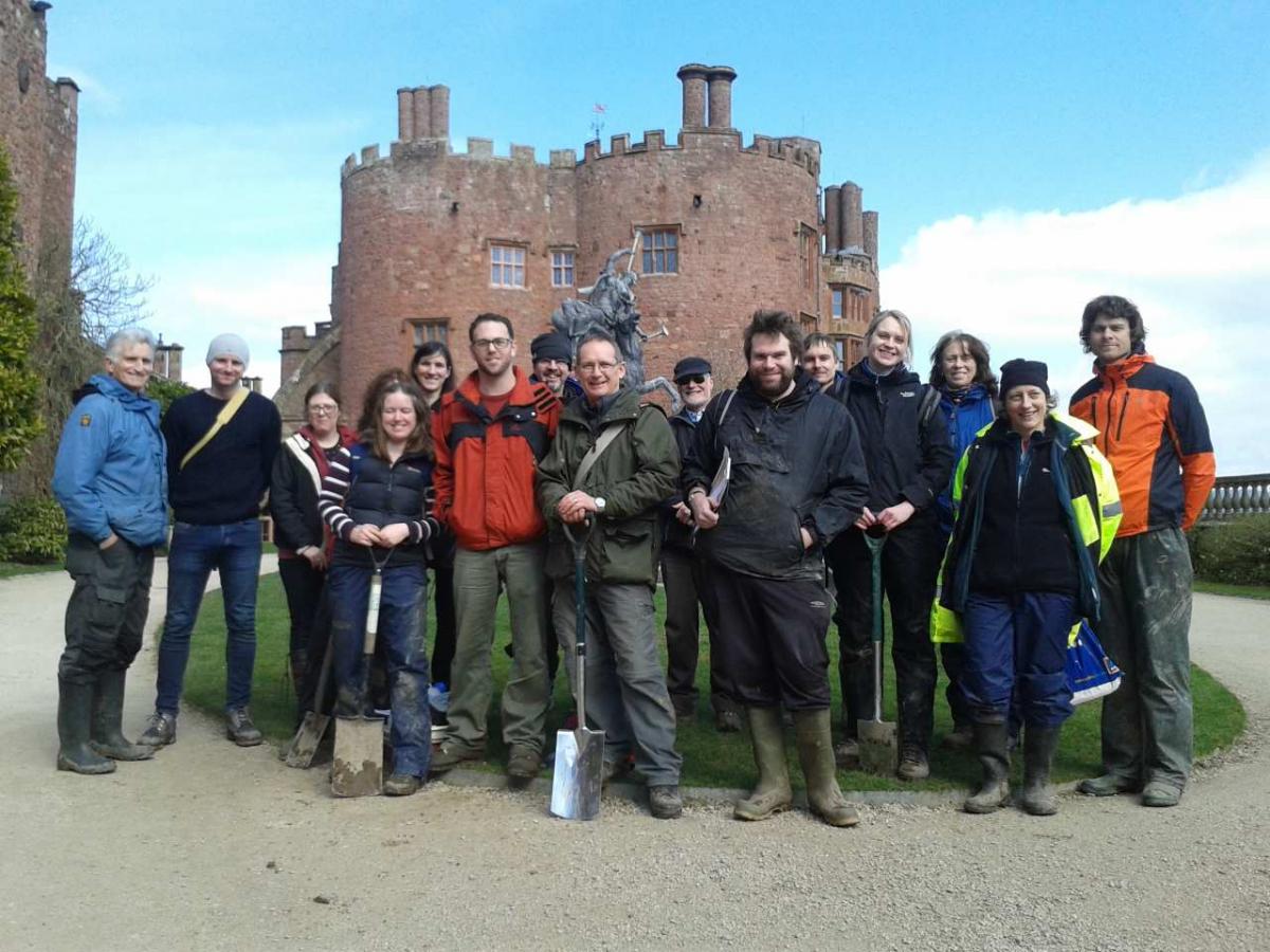 Participants at Powis Castle.