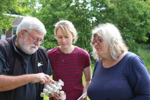 Moth man Robin helps out myself and Sue with some moth ID