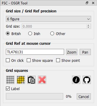 OSGR Tool for QGIS