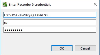 Recorder 6 login credentials