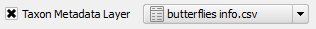 Taxon metadata options